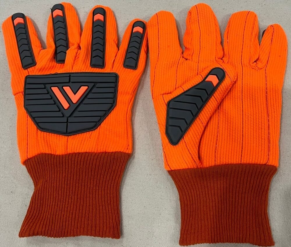 Orange Corded Impact Glove - Image 3